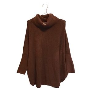 Loft rust brown oversized sweater size large